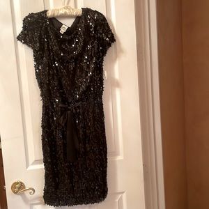Black sequin dress